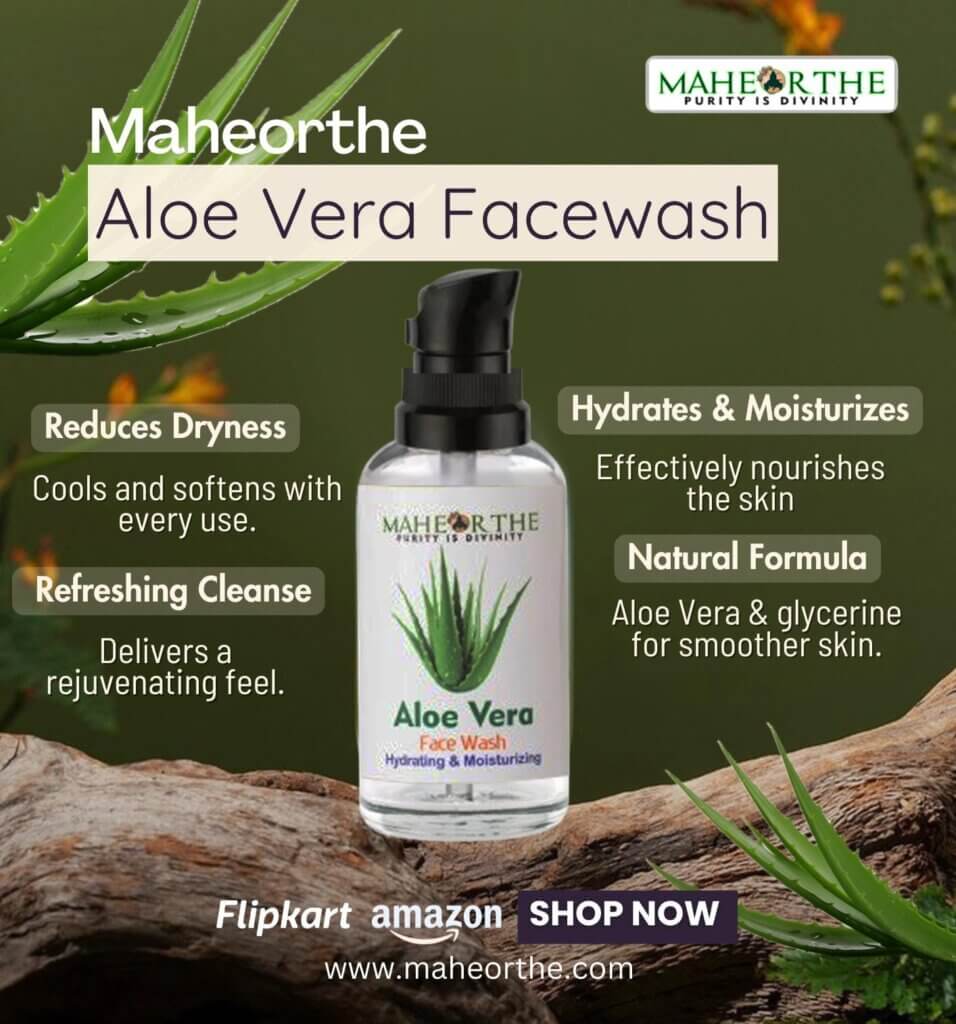 maheorthe aloevera face wash