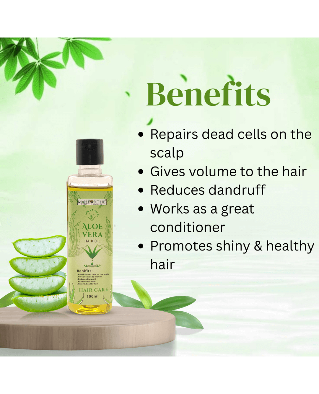 Aloe Vera Hair Oil (100 ml) - Image 2