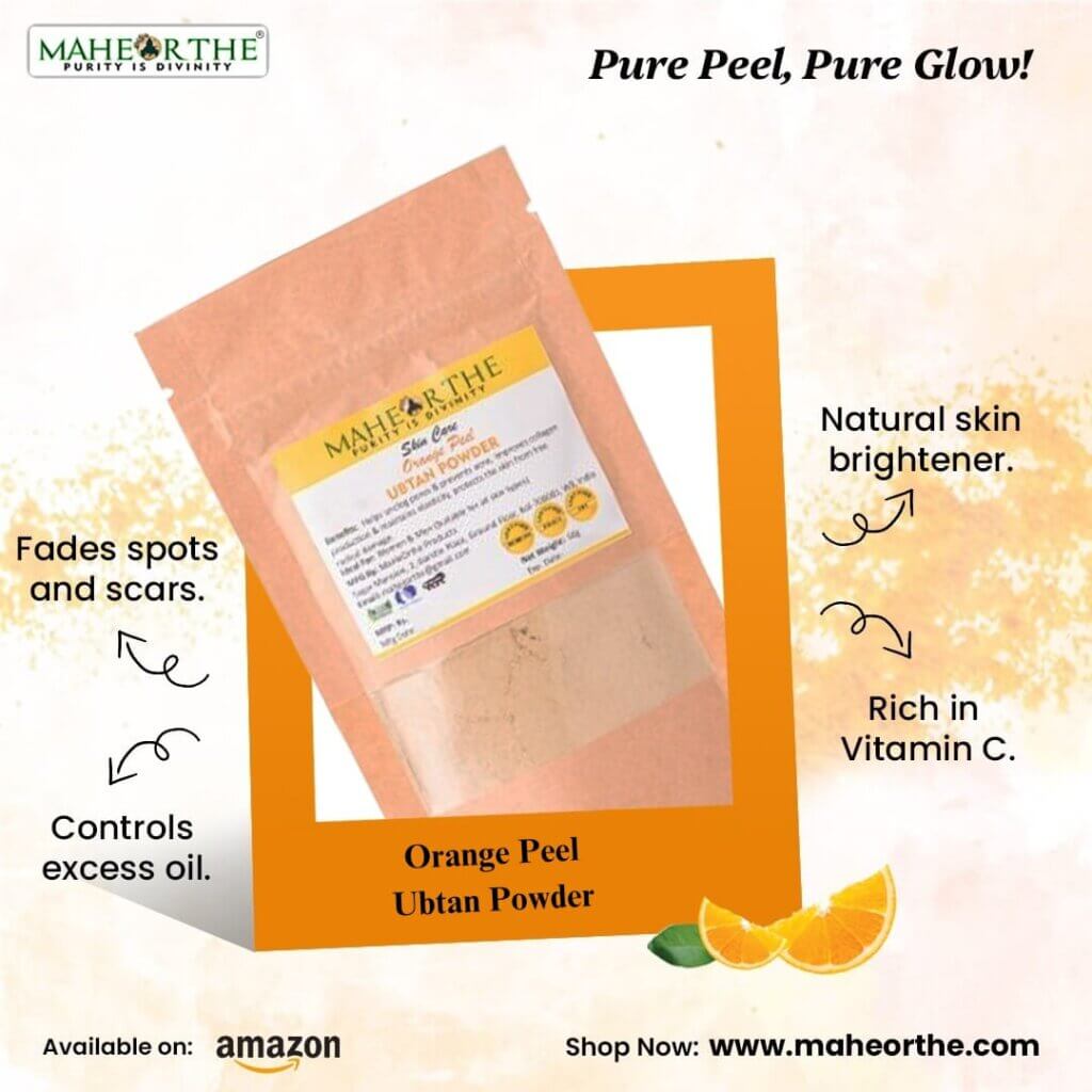 orange peel ubtan powder