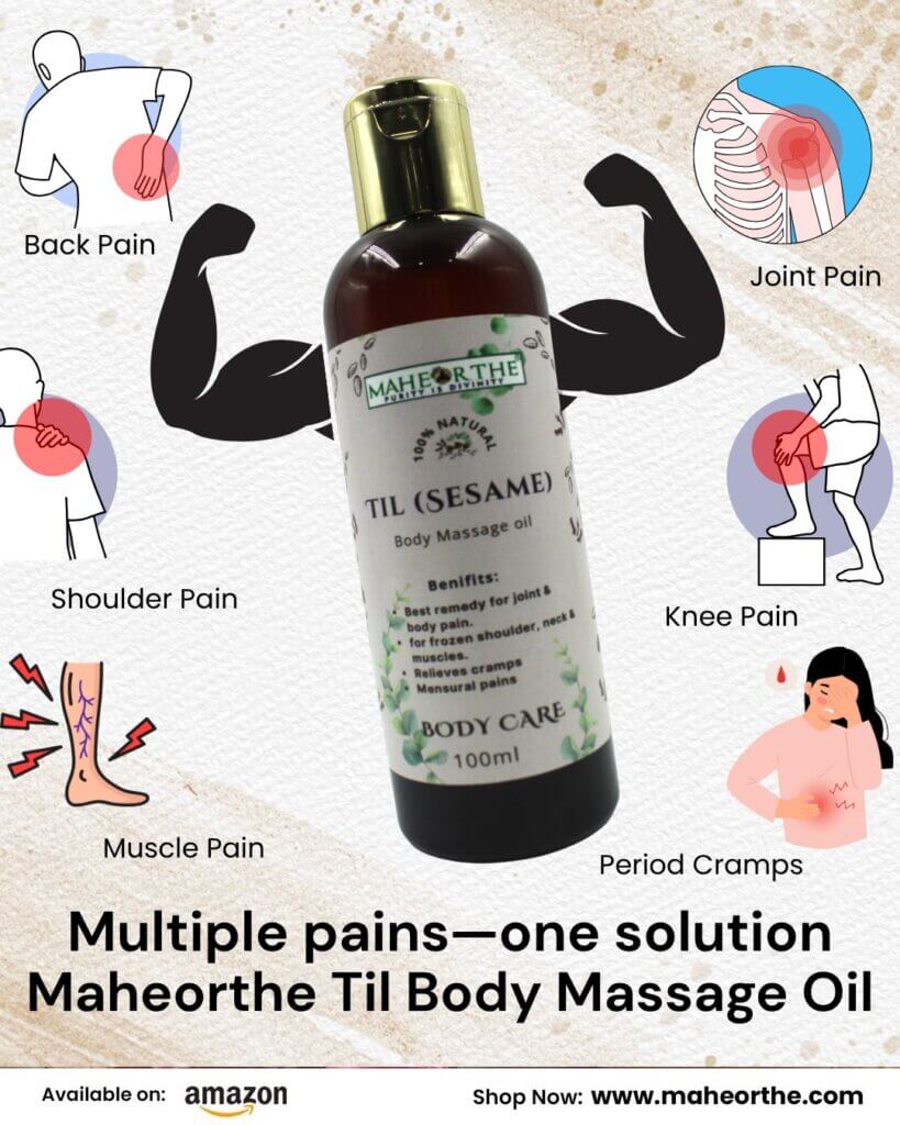 sesame til body massage oil